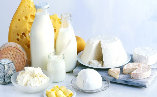 Sữa và các sản phẩm chế biến từ sữa có chứa hàm lượng canxi rất cao